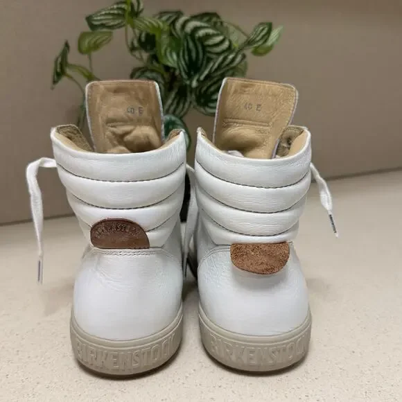 •VNDS• Birkenstock Women’s Bartlett Kids White Leather Shoes • EU40 - Picture 7 of 13